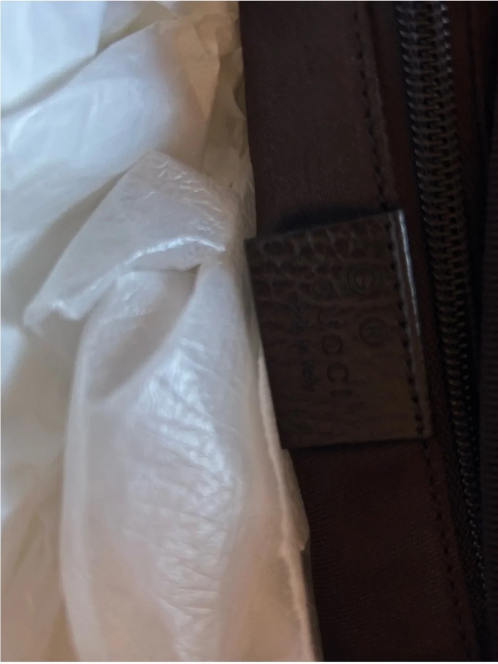 Gucci Brown GG Supreme Canvas Weekender Travel Bag with Dark Brown Trim